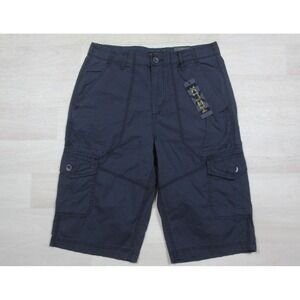 NWT Vintage Y2K Helix Cargo Shorts Men's (30) Cyber Goth Skater Long Inseam‎ NEW